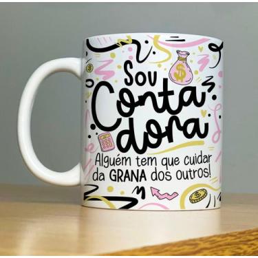 Imagem de Caneca Contador de Porcelana 325ml - Mica Personalizações