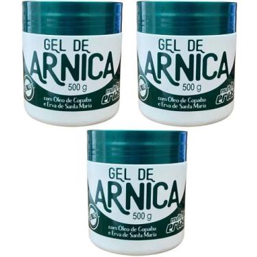 Imagem de GEL DE ARNICA OLEO DE COPAIBA MULTI ERVAS 500gr DEMAZON  KIT 3 UND