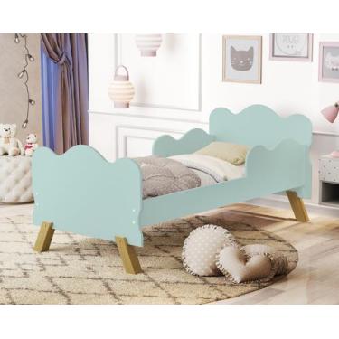 Imagem de Mini Cama Angel Infantil Nuvem Para Crianças Com Grade Proteção - Maal