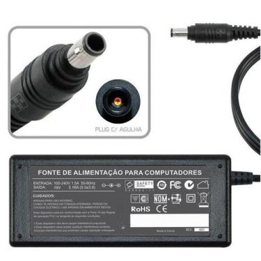Imagem de Fonte Carregador Para Samsung Np300e4c-ad2br 19v 3.16a 60w 500 - Repla