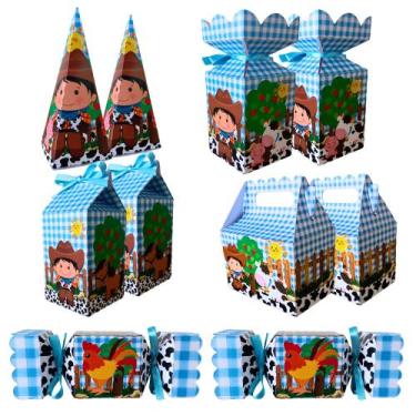 Imagem de Kit Lembrancinhas Decorativas Fazendinha Para Festas Aniversários e Co