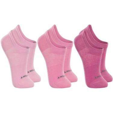 Imagem de Kit com 3 Pares de Meias Sapatilha Infantil Lupo Kids em Algodão Lisa 