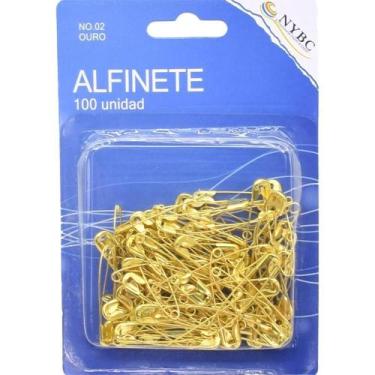 Imagem de Alfinete de Segurança Ouro n02 - 100 Unidades - NYBC
