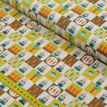 Imagem de Tecido Estampado para Patchwork - Páscoa: Patch de Coelho (0,50x1,40) 
