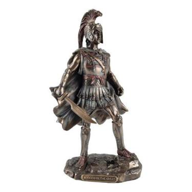 Imagem de Estátua Resina Do Lendário Alexandre. O Grande Em Combate - Tenda Medi