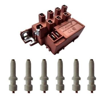 Imagem de Kit 1 Usina Ignição e 6 Eletrodos Fogões Brastemp Quality - Brastemp q