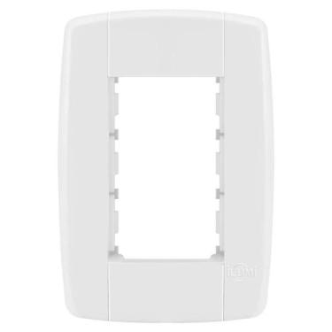 Imagem de Placa 3 Módulos Com Suporte 4X2 - Ilumi Lev - 8710