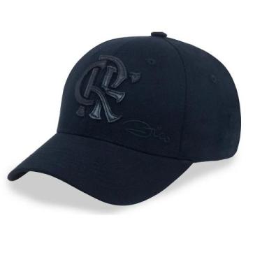 Imagem de Boné SuperCap Flamengo Zico Bordado, Preto