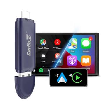 Imagem de CarlinKit Mini adaptador CarPlay sem fio atualizado 2 em 1 Android Auto W dongle sem fio MINI5 PRO Upgrade CarPlay com fio para CarPlay sem fio - Atualizando Wired A ndroid Auto para Android Auto sem