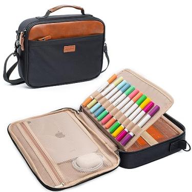 Imagem de Aplufine Capa Da Bíblia para Homens - Estojo Da Bíblia para Mulheres - Bolsas e Sacolas Médias Da Bíblia - Estojo Grande para Transporte Da Bíblia - Porta-Bíblia com Alça de Ombro, Alças de Caneta Des