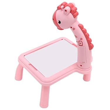 Imagem de Prancheta de Projeção, Mesa para Projetor de Plástico para Arte na Primeira Aprendizagem(Pequena caixa de tinta em pó)