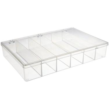 Imagem de SP Bel-Art Caixa de armazenamento de plástico com 6 compartimentos; 33 x 22 x 5 cm (F16612-0000)