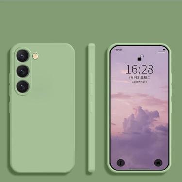 Imagem de Para S24 S23 S22 Ultra Plus Capa de silicone líquido para Samsung Galaxy S24 S23 S22 S 23 Ultra Plus S24Ultra Capa de telefone, verde menta, para Galaxy S24 Plus