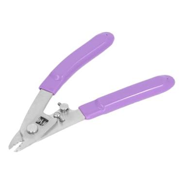 Imagem de Descascador de Fibra óptica, Aço Inoxidável, 3 Furos, Ferramenta de Descascamento de Fios Com Mola de Redefinição, Ideal para Eletricistas