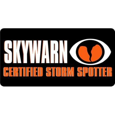 Imagem de Placa de licença Skywarn Certified Storm Spotter