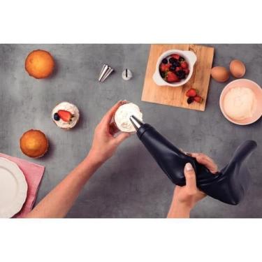 Imagem de Manga e Bicos para Confeitar Tramontina Utilità em Silicone e Aço Inox
