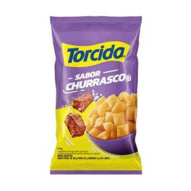Imagem de Biscoito Salgadinho Torcida 35g C/10 Unidades, 10x Churrasco