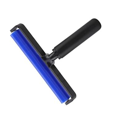 Imagem de Rolo de Remoção de Poeira Lavável e Retrátil Rolo de Silicone Anti Estático Ferramenta de Rolo Estático Partículas de Poeira Minúscula para Vidro de Tela e Filme (8 polegadas)