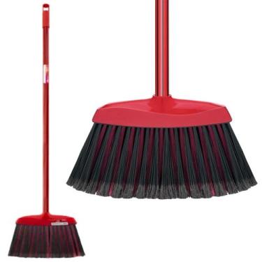 Imagem de Kit 6 VASSOURA Condor Madri COM CABO Cerdas Sintéticas Plumada - Cabo 