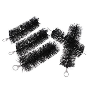 Imagem de homozy Pincel de filtro de lago 5 peças escova de pré-filtro skimmer - preto, 40 cm