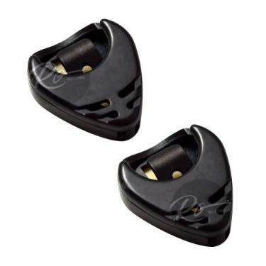 Imagem de Kit 2 porta palheta spring violão guitarra baixo preto