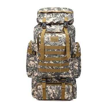 Imagem de Mochila ao ar livre para homens Mochila militar ao ar livre de grande capacidade Mochila de viagem para homens Bolsa de caminhada(3)