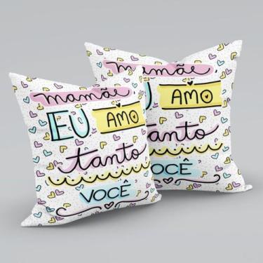 Imagem de Capa Para Almofada Dia das Mães Homenagem Mãe Presente 01 Peça - MANIA