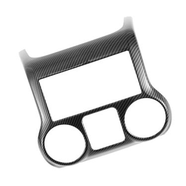 Imagem de REPAIROCK 1 peça de painel de painel de painel de painel de painel de painel de acabamento para Jeep Wrangler JK JKU 2011-2017 guarnições de tampa de ventilação de painel de painel de painel padrão de