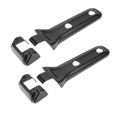 Imagem de REPAIROCK 1 conjunto de acabamento de tampa de dobradiça de porta traseira para Jeep Wrangler JL JLU 2018-2023 para Jeep Gladiator JT 2020-2023 Suporte de pneu sobressalente porta traseira Liftgate