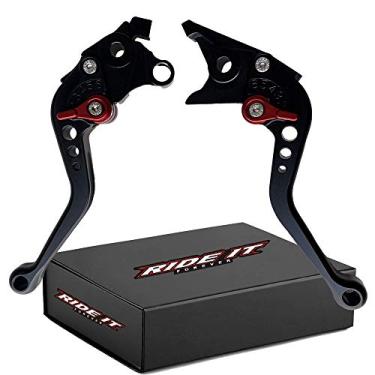 Imagem de RIDE IT FOREVER Alavancas curtas de freio e embreagem para HAYABUSA/GSXR1300 99-07, DL1000 Vstrom 02-20, GSX650F 08-15, TL1000R 98-03, SV1000/S 03-07, GSX1400 01-07, GSX122 50F 10 -16,GSF1250