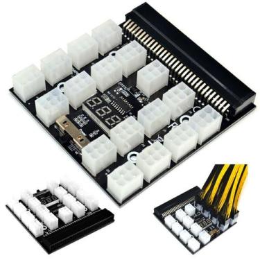 Imagem de Adaptador de Placa PCI-E 17x 6Pin para Fonte de Alimentação GPU