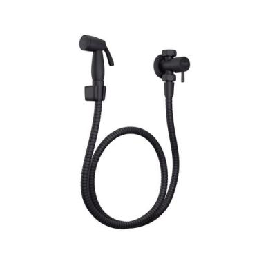 Imagem de Ducha Higiênica Metal Black Preto Luxo C/ Derivação Civitt