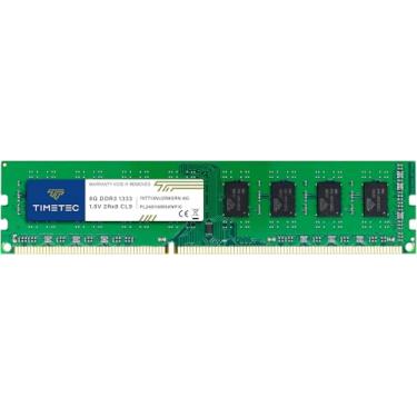 Imagem de Timetec 8GB DDR3 1333MHz PC3-10600 Non-ECC Unbuffered 1.5V CL9 2Rx8 Dual Rank 240 Pin UDIMM Desktop Memory RAM Upgrade (8GB)