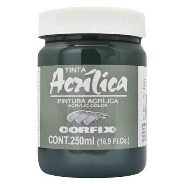 Imagem de Tinta Acrílica 250ml G1 075 Verde Ingles Corfix, 075 - VERDE INGLES