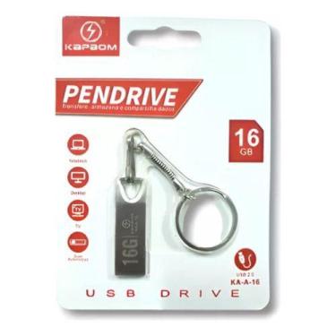 Imagem de Pendrive Kapbom Kap 8gb Ka-a-8 Prático E Rápido Cor Prateado