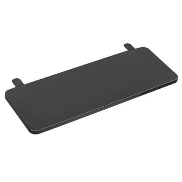 Imagem de Ioensy Bandeja de teclado de placa de prateleira de prateleira de mesa de mesa multifuncional para a mesa de expansão do braço de braço de mesa de computador, Preto