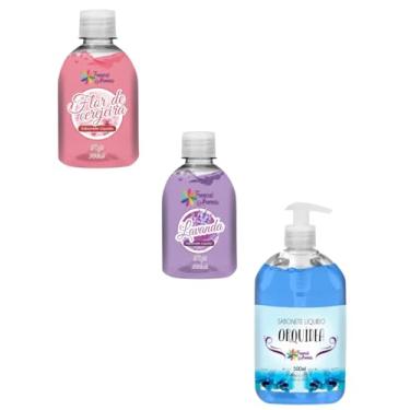 Imagem de Tropical Aromas, Kit com 3 Sabonetes Líquidos,500ml cada