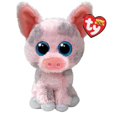 Imagem de Ty Beanie Boos - Hambo The Cute Pig with Glittery Blue Eyes, The Plush with Big Sparkly Eyes - 15 cm - T37318
