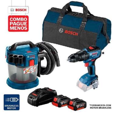 Imagem de Pg Menos Paraf+ Aspir + 2 Baterias 18V+ Maleta + Carre 127V - Bosch