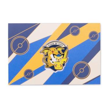 Imagem de Pokémon Center: Broche e cartão comemorativo de graduação Pichu, Pikachu e Raichu