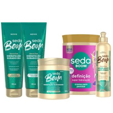 Imagem de Kit seda boom hidratação duradoura, kit completo (5 itens)