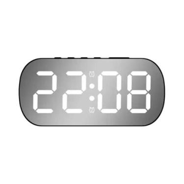 Imagem de Relógio eletrônico digital led simples despertador de mesa sala estar 