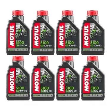Imagem de Óleo Lubrificante Semissintético MOTO Motul 5100 10w-30 1L Moto 4T (8 