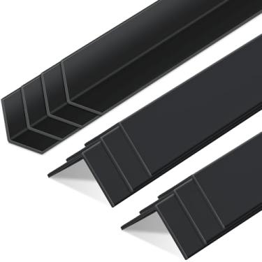 Imagem de Sasylvia 10 peças de protetores de canto de parede, vinil molde de acabamento de canto de 2,5 x 91 cm, evita arranhões e arranhões, fácil instalação e limpeza para proteção de armário de móveis de