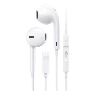 Imagem de Fone Com Fio Lightning Branco Tomate MF04