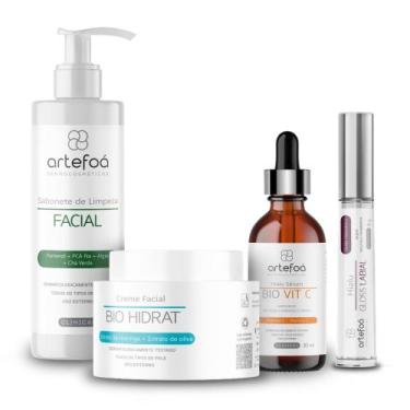 Imagem de Kit Skincare: Sabonete + Sérum Bio Vit C + Creme Bio Hidrat + Gloss La
