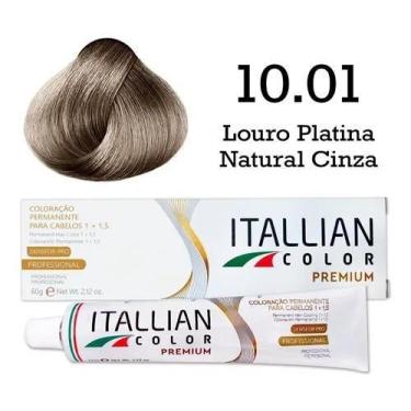 Imagem de Coloração 10.01 Louro Platina Natural Cinza  Itallian Color