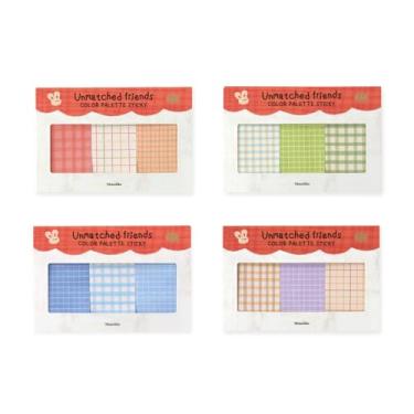 Imagem de Monolike Paleta de cores Sticky Unmatched Friends B Set 4p - Bloco de notas autoadesivo 30 folhas