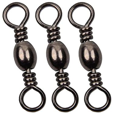 Imagem de JSHANMEI — Rodas de rolamento de tambor giratórias com anel sólido de pesca conector de linha de gancho de cobre acessórios de pesca de aço inoxidável, #10-50pcs