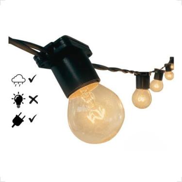 Imagem de Varal De Luzes 20 Metros Externo Gambiarra Cordão Bivolt E27